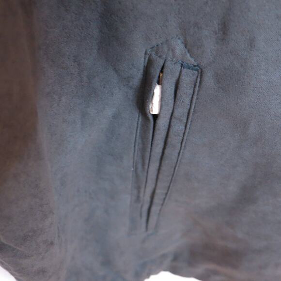 VINTAGE *NWT* KENPO Suede Jacket Size M Men Lined Zipper Hunter Green 90s Y2K - Picture 5 of 16